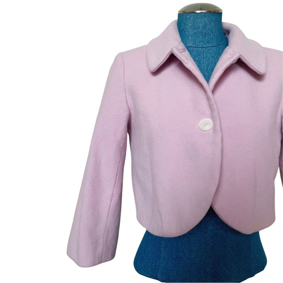 Vintage Wool/Cashmere Cropped Blazer - Picture 2 of 4